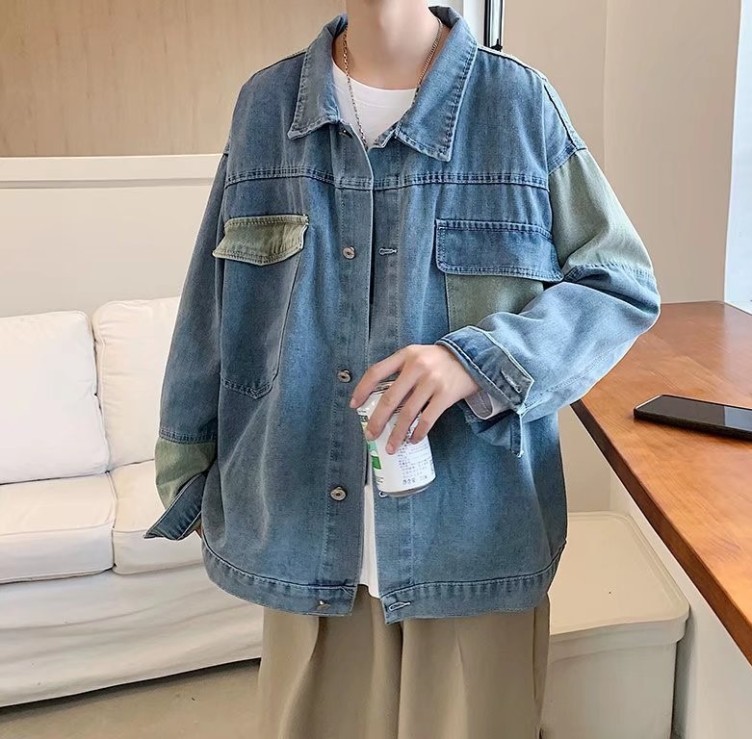 Printed casual versatile fashion trend hoodieCasual Versatile Workwear Splice Fashion Trendy Jacket