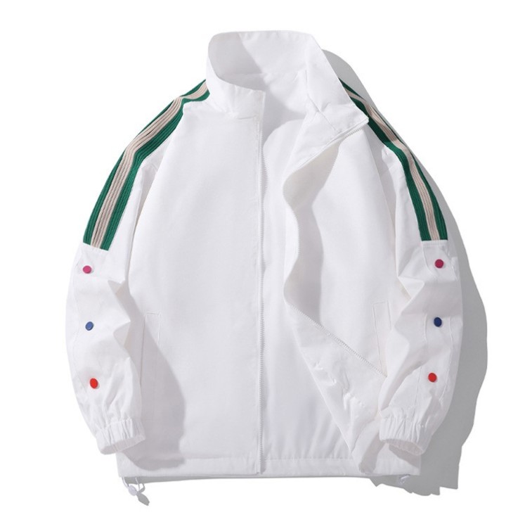 Jacket trend casual retro baseball jacket stand collar loose fitting jacket