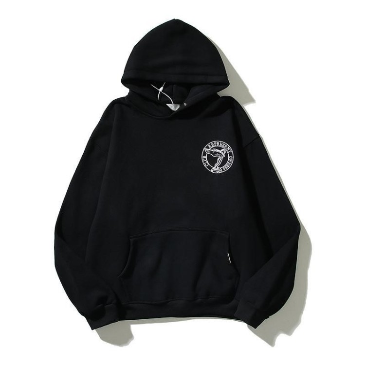 Flying Goddess Angel Logo Letter Embroidery Fashion Trend Hoodie