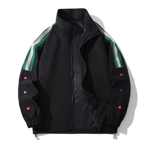 Jacket trend casual retro baseball jacket stand collar loose fitting jacket