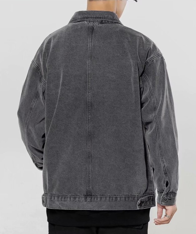 Loose lapel casual work trend denim jacket