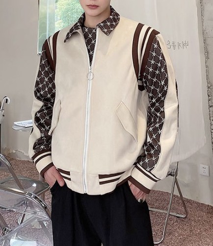 Casual versatile loose patchwork jacket