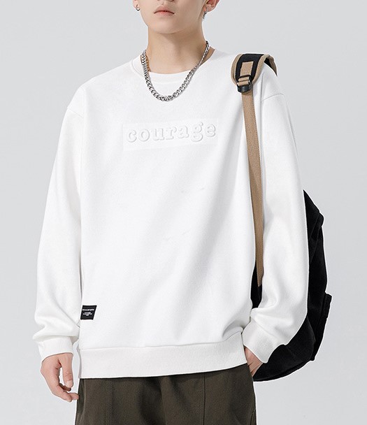 American casual loose fitting fashion trend thickened round neck sweatshirt
