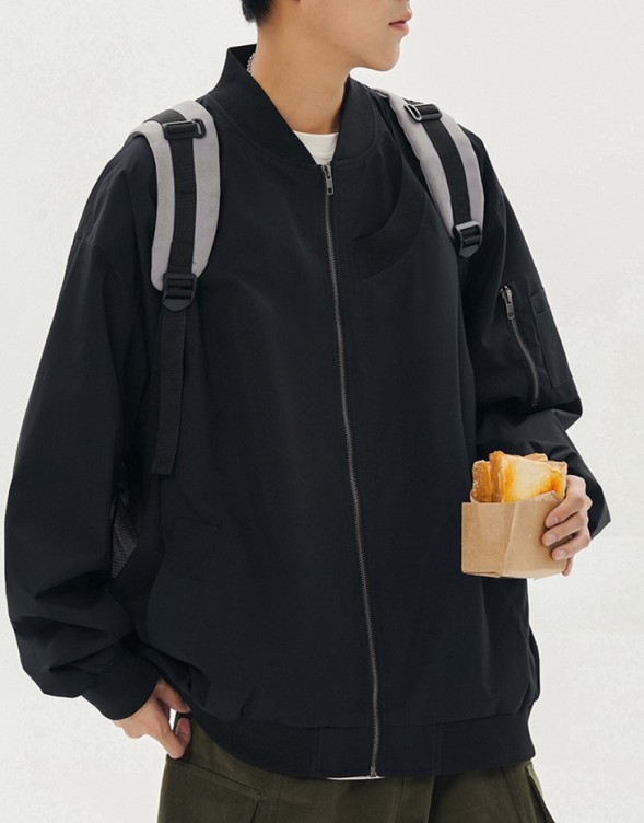 Casual Versatile Fashion Trend Baseball Coat Jacket