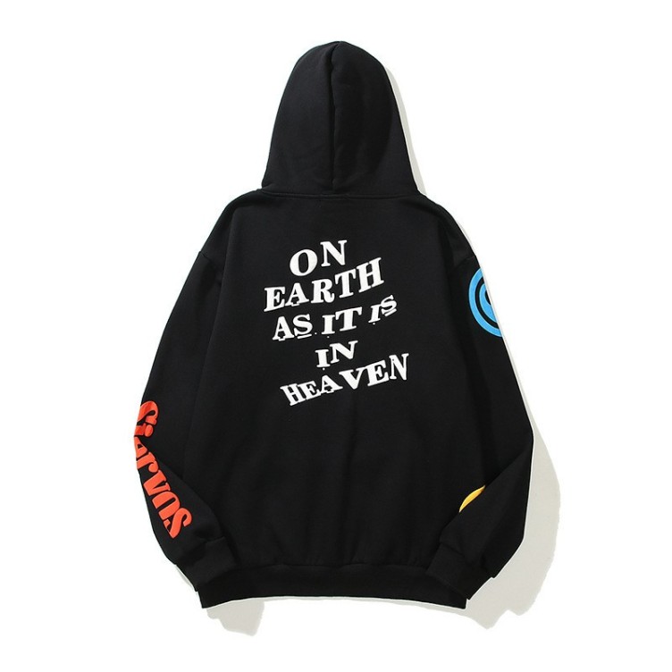 Foam printed sweater hip-hop loose casual fashion trend hoodie