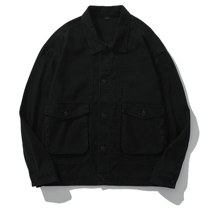 Street loose fitting clothes retro fashion personality trend jacket