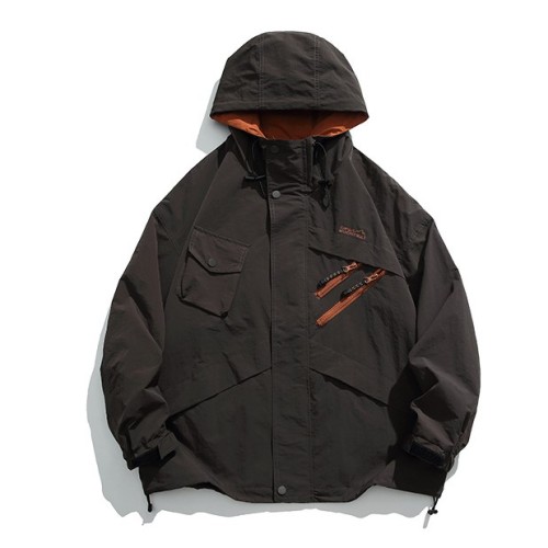 Windproof zipper pocket decoration pullover fashion trend jacket