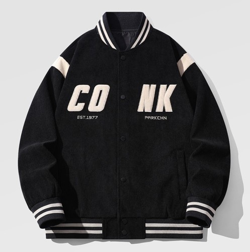 Casual Baseball Jersey Corduroy Versatile Fashion Trendy Jacket