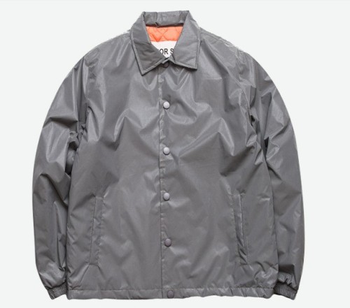Flip collar reflective casual fashion trend jacket