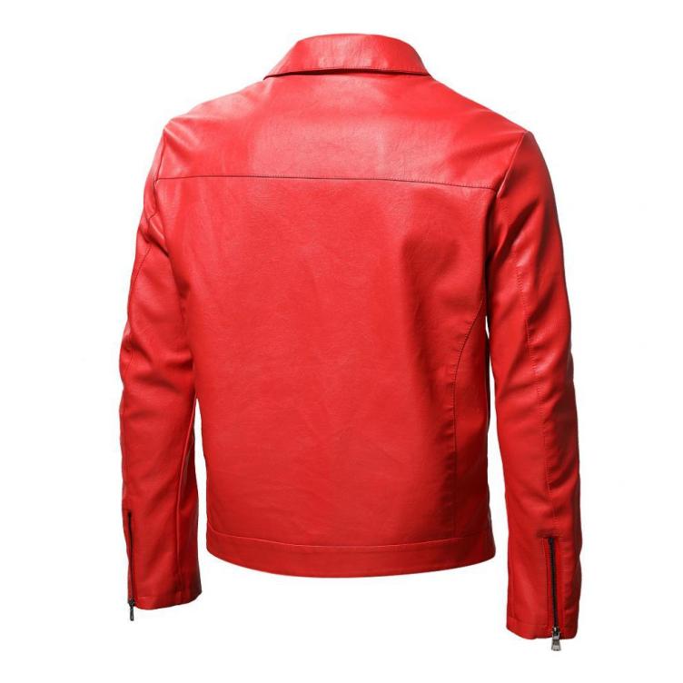 Leather Fashion Slim Fit Motorcycle Fashion Leather Jacket