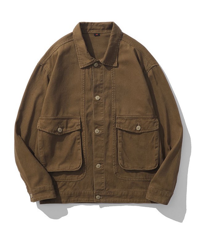 Street loose fitting clothes retro fashion personality trend jacket