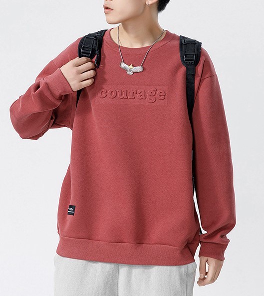 American casual loose fitting fashion trend thickened round neck sweatshirt