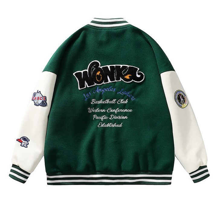 Casual baseball jersey versatile fashion trend jacket