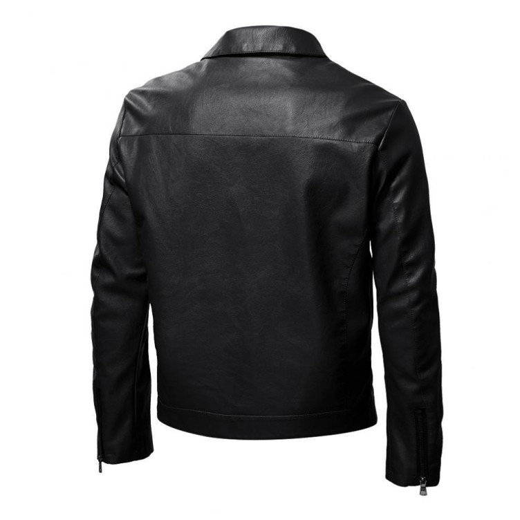 Leather Fashion Slim Fit Motorcycle Fashion Leather Jacket