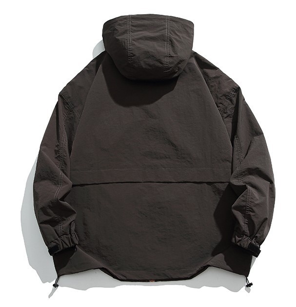 Windproof zipper pocket decoration pullover fashion trend jacket