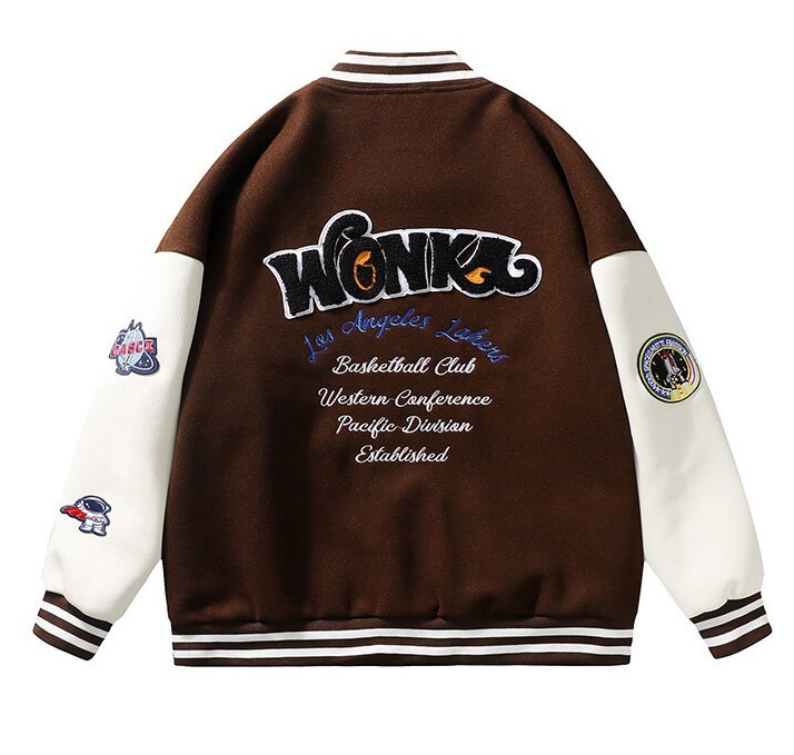 Casual baseball jersey versatile fashion trend jacket
