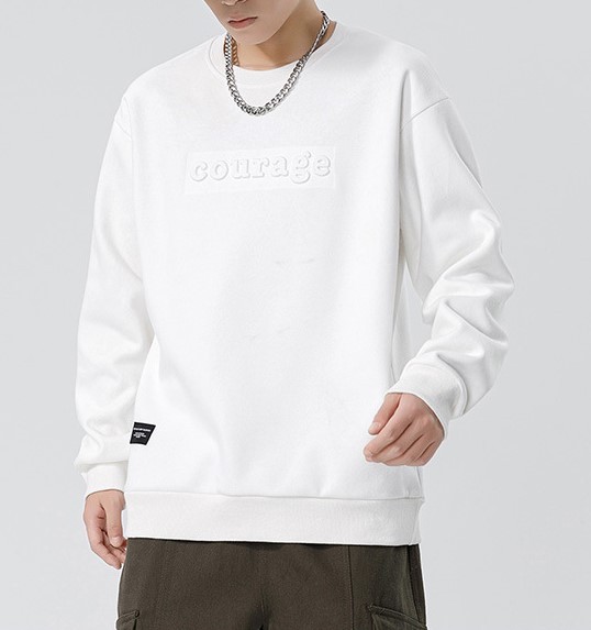 American casual loose fitting fashion trend thickened round neck sweatshirt