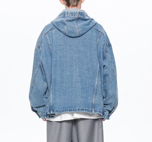 Retro work attire casual fashion trend denim jacket