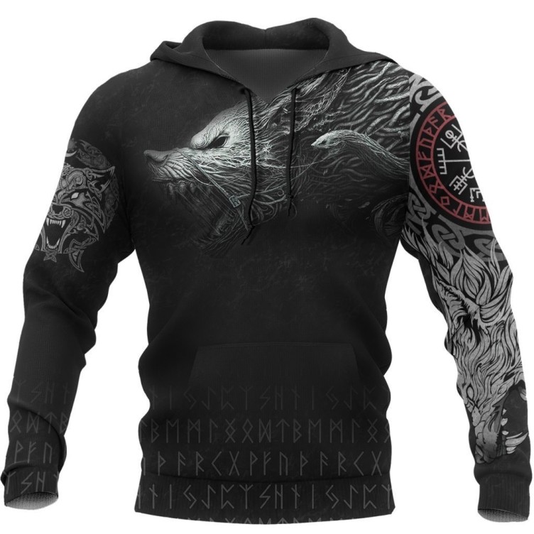 DIY digital printed casual fashion trend hoodie