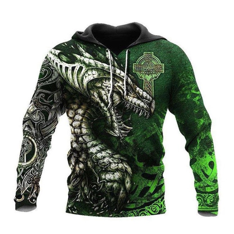 DIY digital printed casual fashion trend hoodie