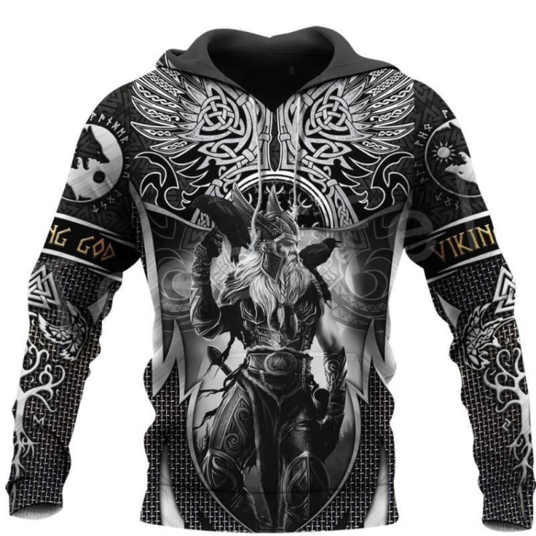 DIY digital printed casual fashion trend hoodie