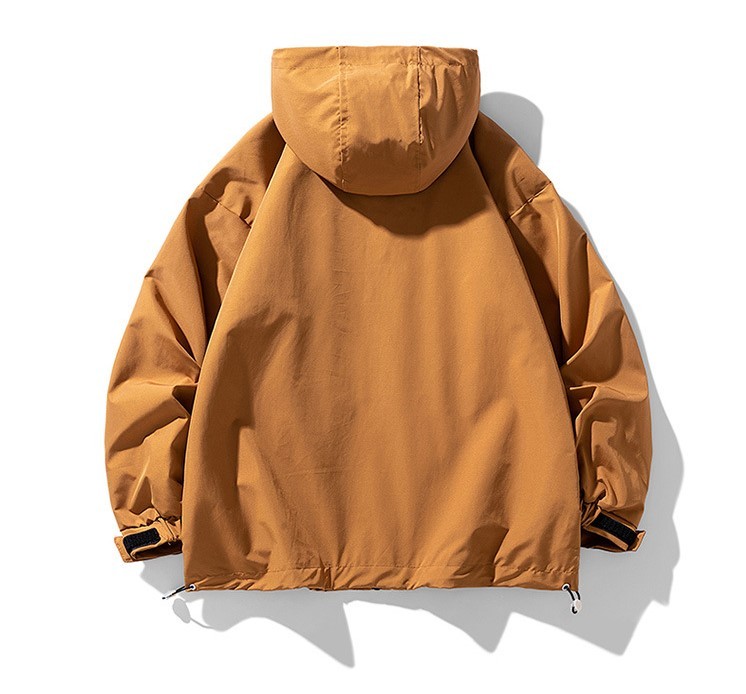 Loose fitting youth jacket casual hooded outdoor sports trend work jacket