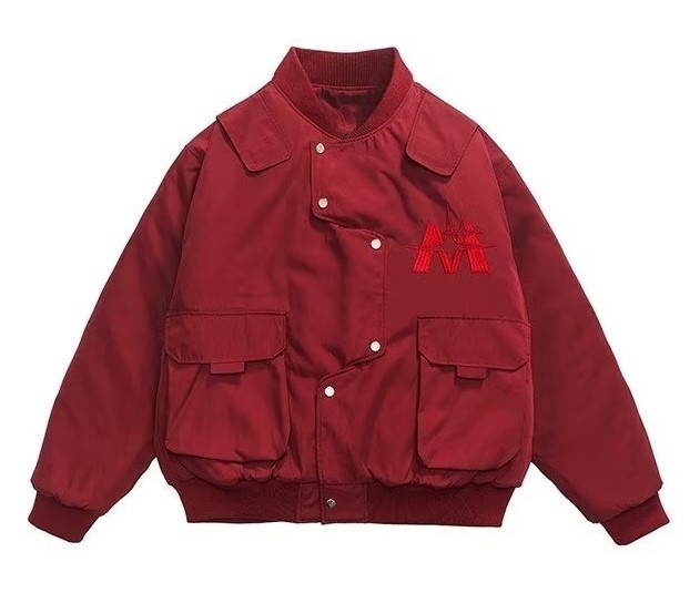 Irregular high street embroidery casual fashion trend baseball jacket