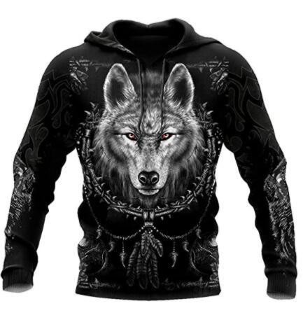DIY digital printed casual fashion trend hoodie