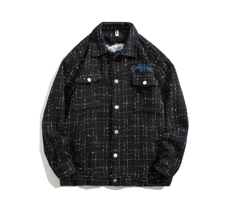Knitted embroidery casual fashion trend work jacket