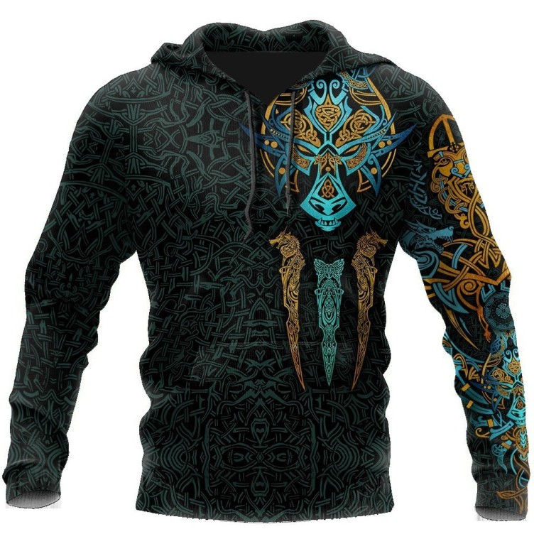 DIY digital printed casual fashion trend hoodie