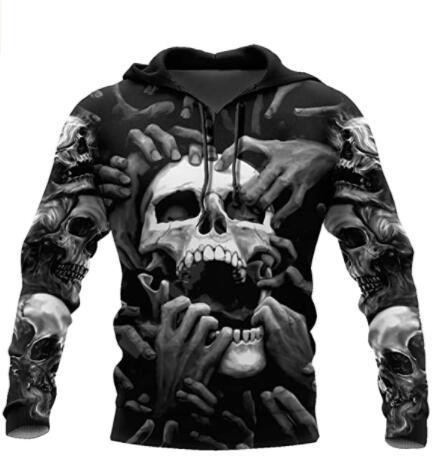 DIY digital printed casual fashion trend hoodie