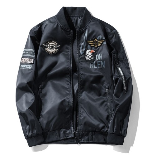 Casual flying suit standing collar jacket, double-sided fashion trend jacket