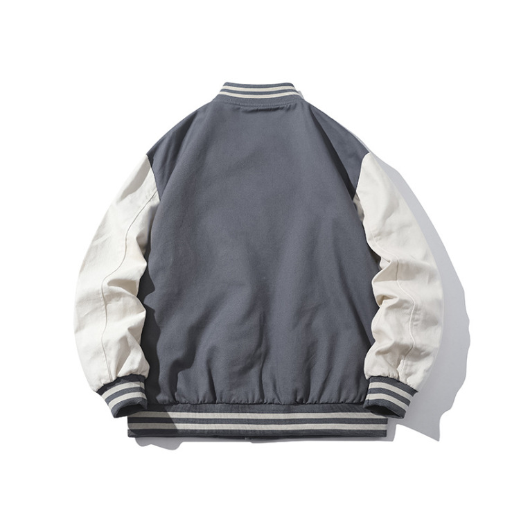 Loose fitting baseball jersey, casual and versatile trend pilot jacket