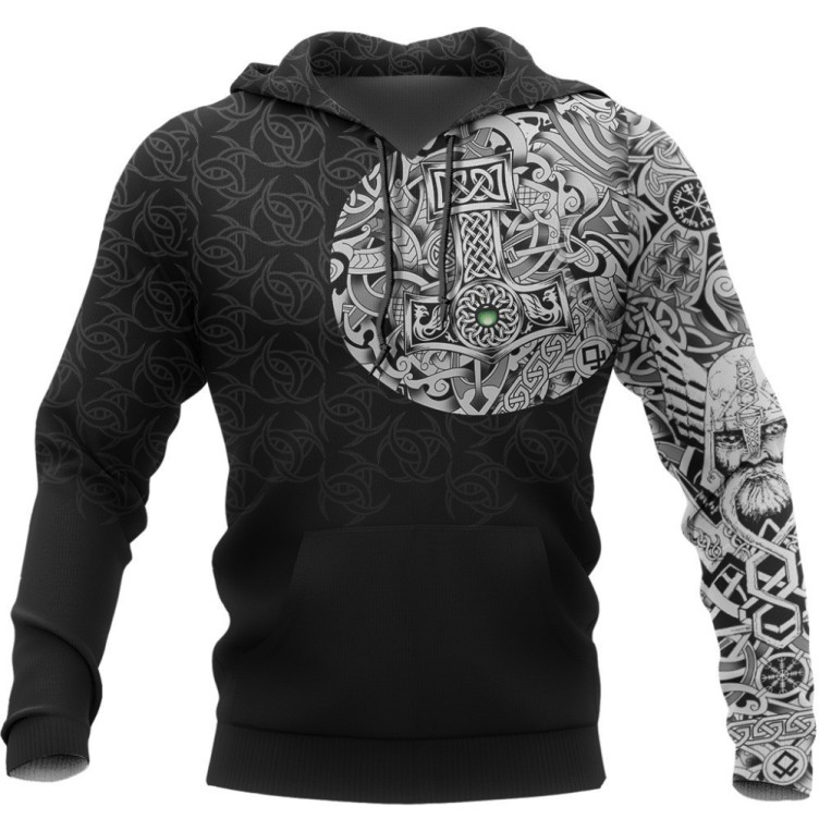 DIY digital printed casual fashion trend hoodie