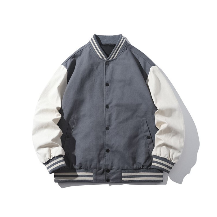 Loose fitting baseball jersey, casual and versatile trend pilot jacket