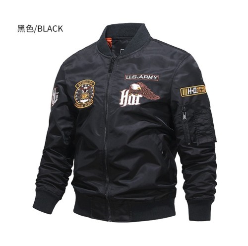 Embroidered Workwear T Casual Baseball Neck Fashion Trendy Jacket