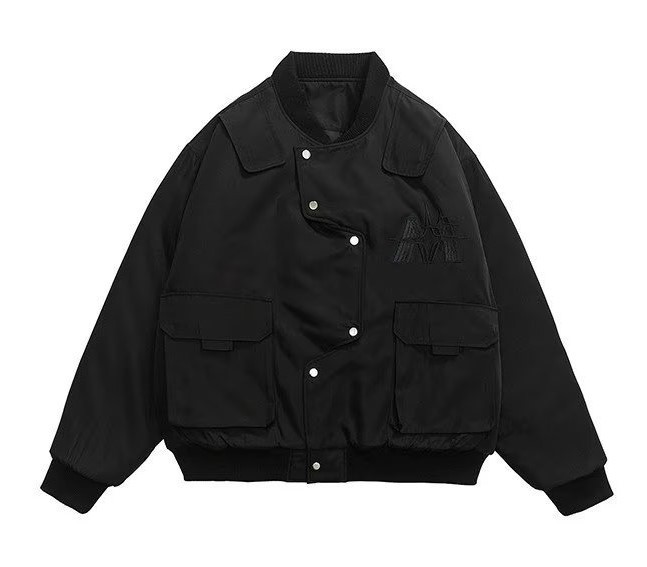 Irregular high street embroidery casual fashion trend baseball jacket
