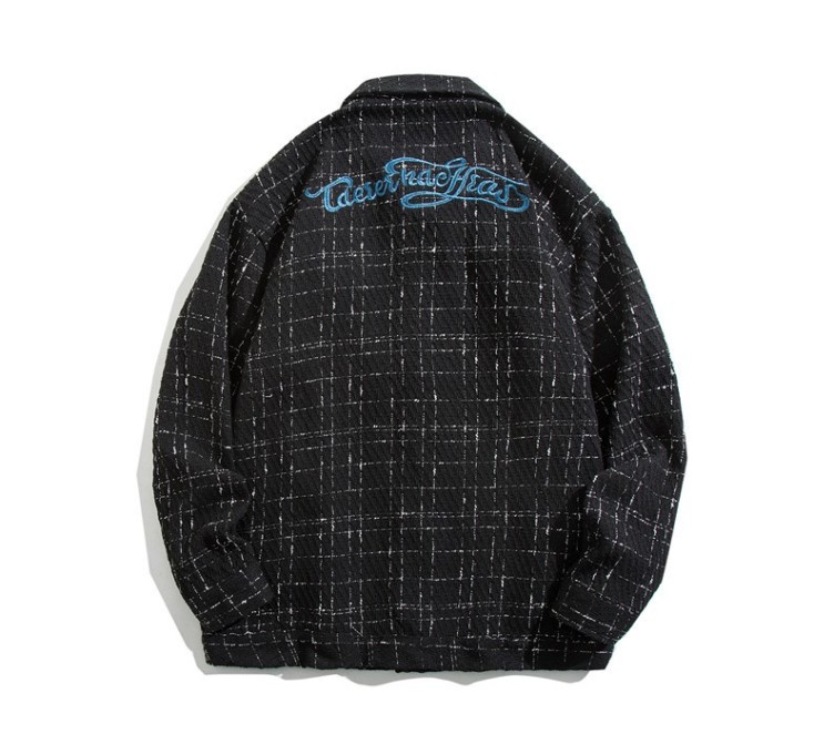 Knitted embroidery casual fashion trend work jacket