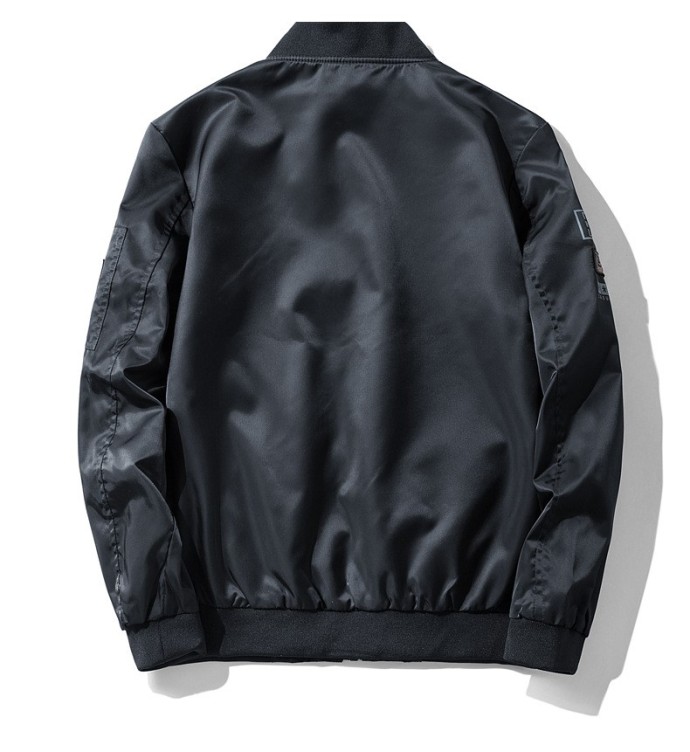 Casual flying suit standing collar jacket, double-sided fashion trend jacket