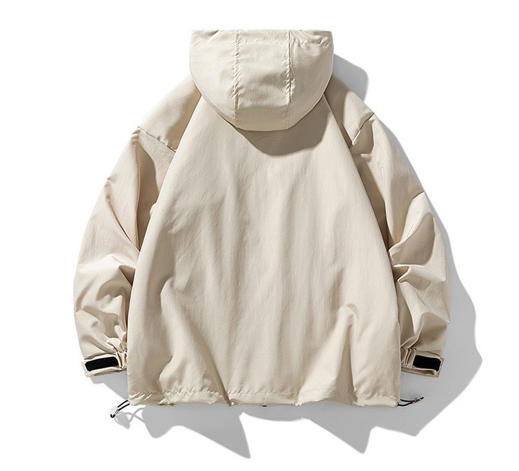 Loose fitting youth jacket casual hooded outdoor sports trend work jacket