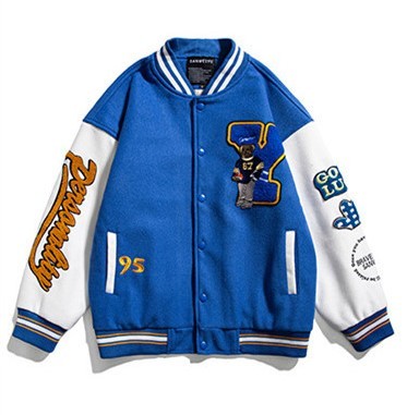 Baseball jacket jacket trendy American woolen baseball jacket
