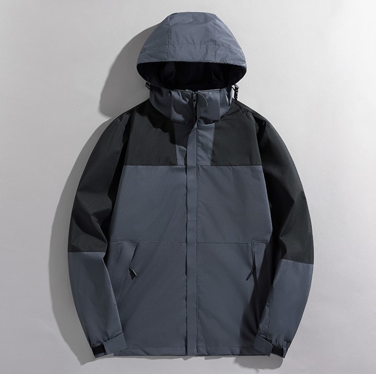 Color blocking single layer outdoor stormtrooper windproof casual fashion trend jacket