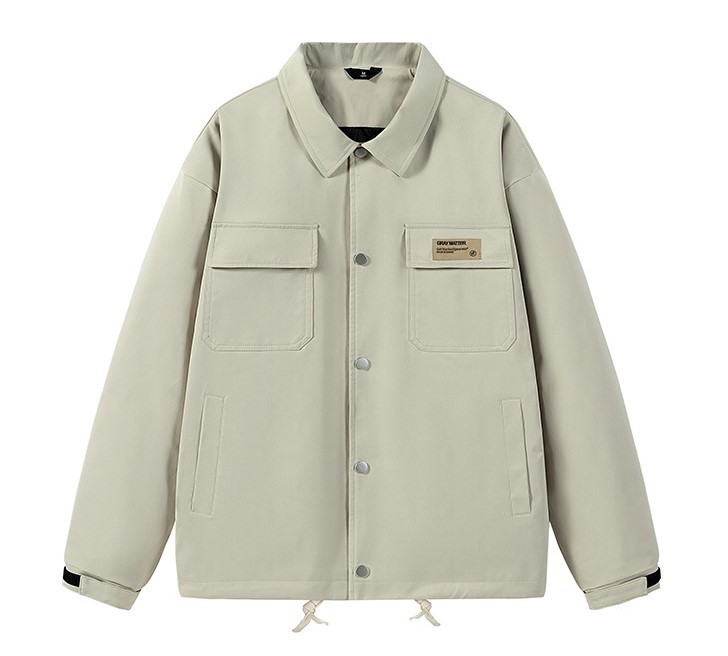 Vintage casual fashion trend lapel waterproof jacket baseball jacket