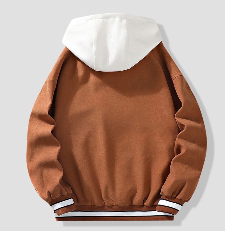 Loose casual plush fashion trend baseball jacket