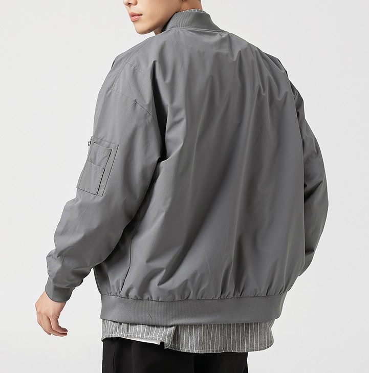 Casual Versatile Fashion Trend Retro Loose Bomber Jacket