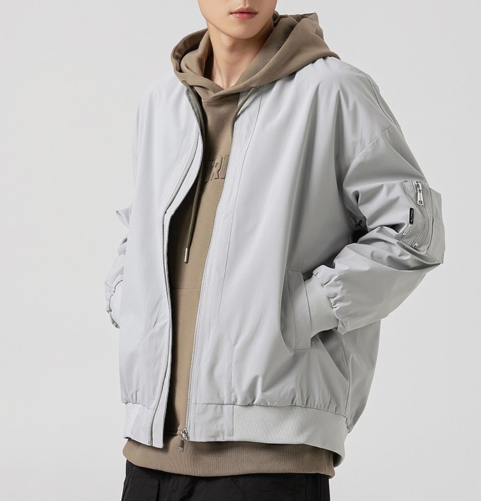 Casual Versatile Fashion Trend Retro Loose Bomber Jacket