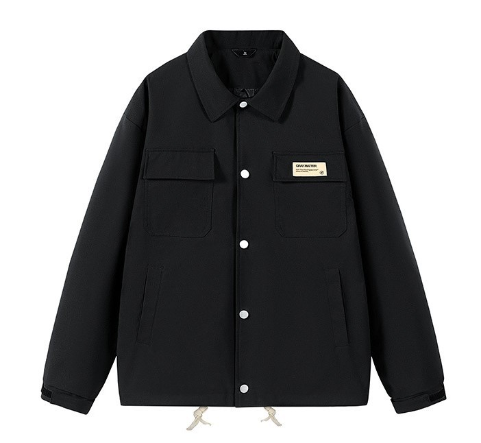 Vintage casual fashion trend lapel waterproof jacket baseball jacket
