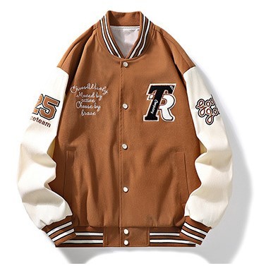 Vintage Trendy Brand Fashion High Street Hip Hop Baseball Coat Jacket