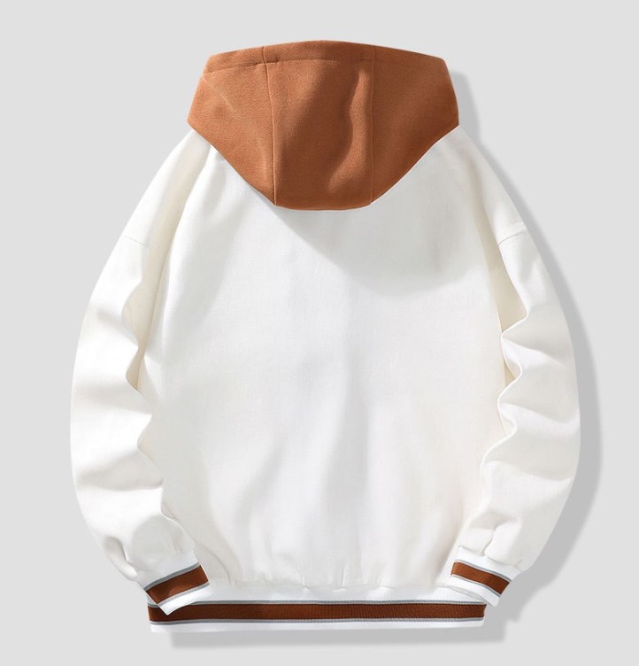 Loose casual plush fashion trend baseball jacket