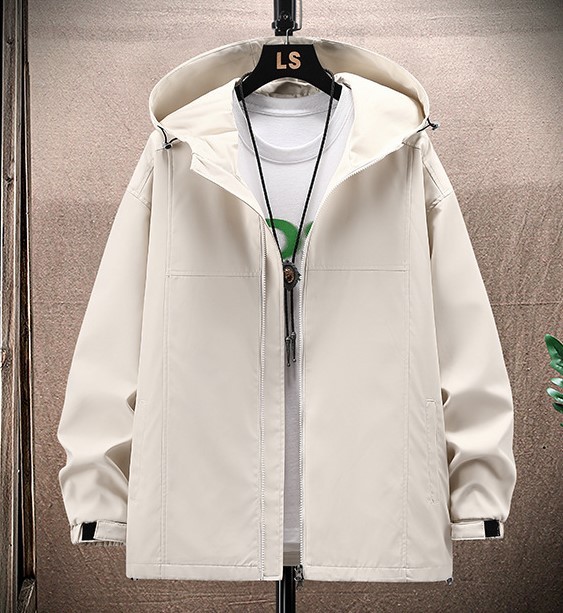 Japanese casual versatile trend loose fitting hooded jacket